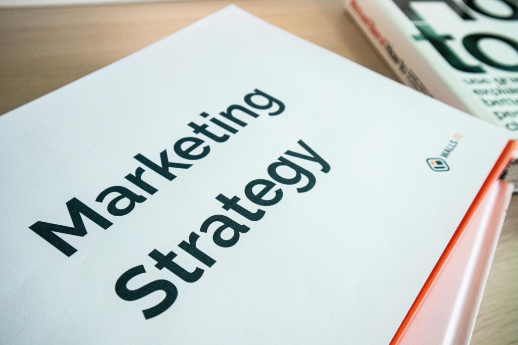A Picture that says marketing strategy 