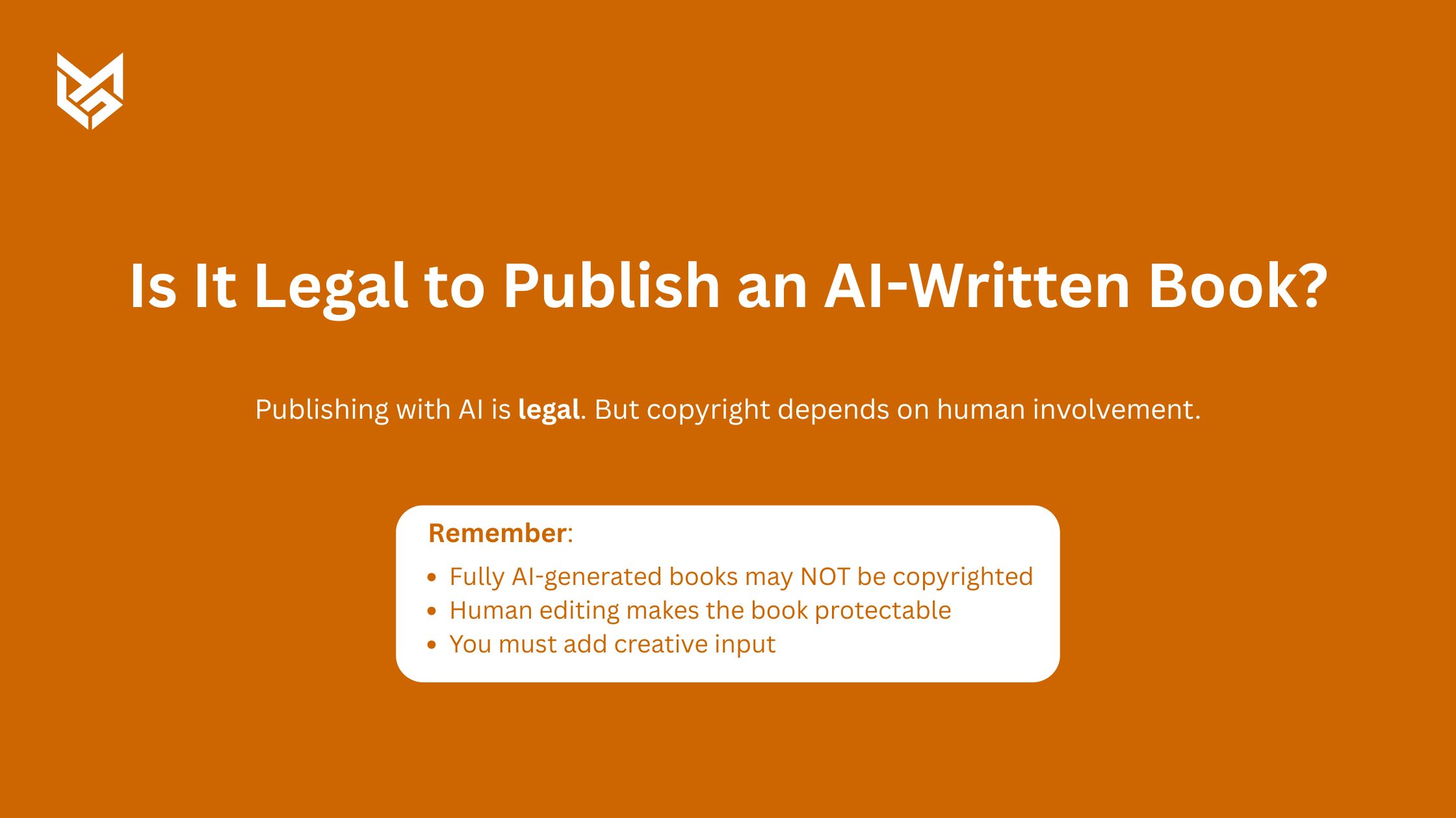 Is It Legal to Publish an AI-Written Book?